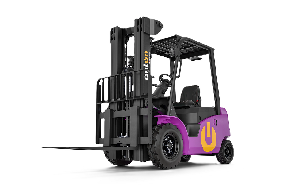 AntOn by Jungheinrich CBH electric forklift, front three-quarter view